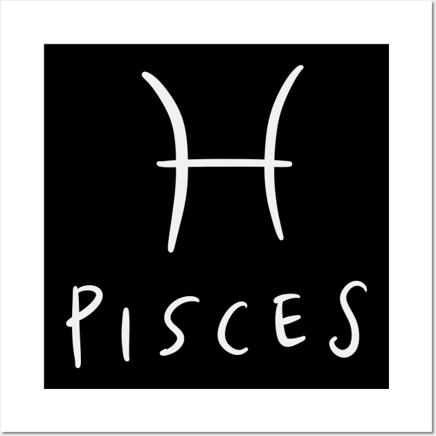 Pisces Zodiac Sign Wall Art by isstgeschichte